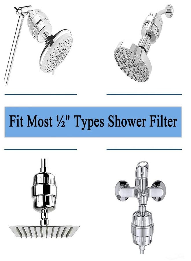 PAI4LEISI 2PCS Shower Filter Replacement Cartridge for Aqua Bliss SF100 SF220,15 Stage Shower Filter for Hard Water Chlorine Reducing Shower Water Head Filter Cartridge,High Output Revitalizing Shower Filter - Image 3