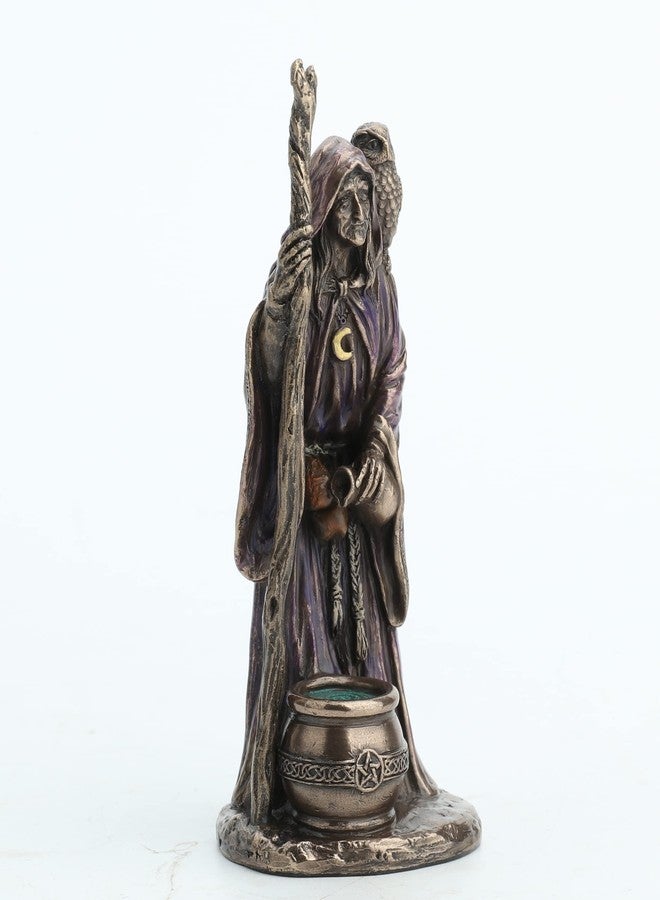 Veronese Design 4 1/8 Inch Triple Goddess The Crone Neopagan Wicca Gift Resin Figurine Bronze Finish - Image 3