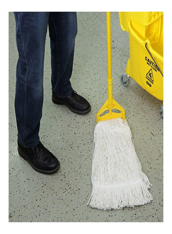 Boardwalk Premium Cut-End Wet Mop Heads, Cotton, 16oz, White, 12/Carton - Image 5