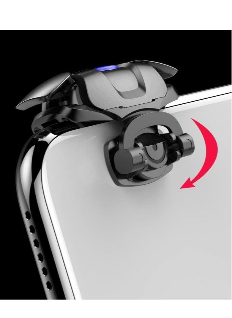 Generic Mobile Shooting Games Fire Trigger, PUBG/COD Portable Gaming Grip Sensitive Shoot Aim Joysticks, Aim Button L1R1 Shooter Joystick For iPhone Android Phone Game Pad  - Image 5