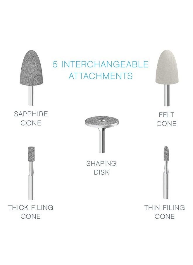 Pure Enrichment - Purenails Express Cordless Manicure And Pedicure System Portable Batterypowered Nail File With 5 Interchangeable Attachments 2 Speeds And Storage Bag Ideal For Travel & Home - Image 1