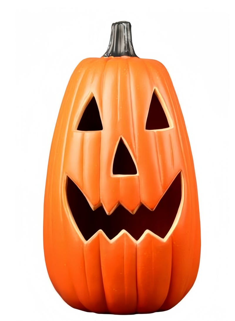 GGEROU Halloween Jack O Lantern Artificial Pumpkin Light LED Pumpkin Lantern Decorative Halloween Prop for Garden Patio Front Door Decor(B) - Image 4
