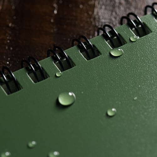 Rite in the Rain دفتر ملاحظات جانبي مقاوم للعوامل الجوية من رايت إن ذا رين، 8.5" × 11"، غلاف أخضر، نمط صفحة عالمي (رقم 973-MX) - Image 5