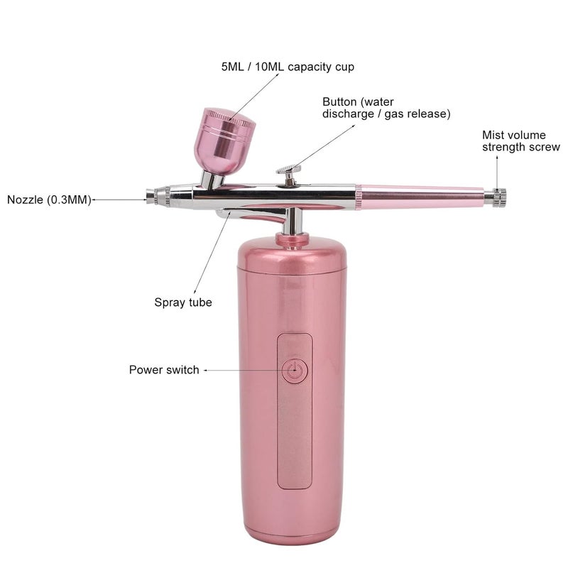 klarako Handheld Oxygen Injection Machine, Make Up Portable Handheld Nano Skin Care Spray Airbrush Device - Image 4
