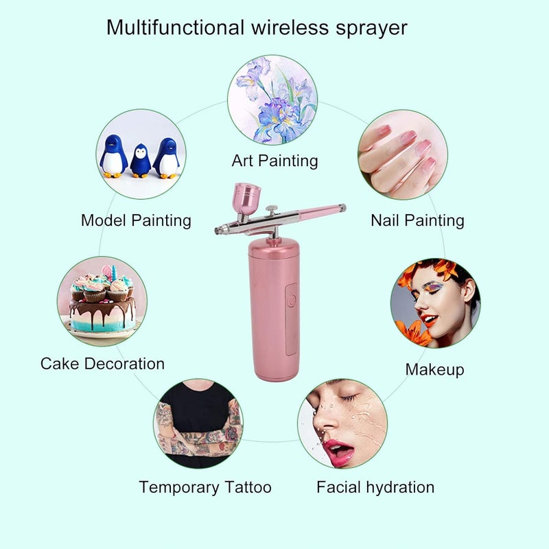 klarako Handheld Oxygen Injection Machine, Make Up Portable Handheld Nano Skin Care Spray Airbrush Device - Image 2