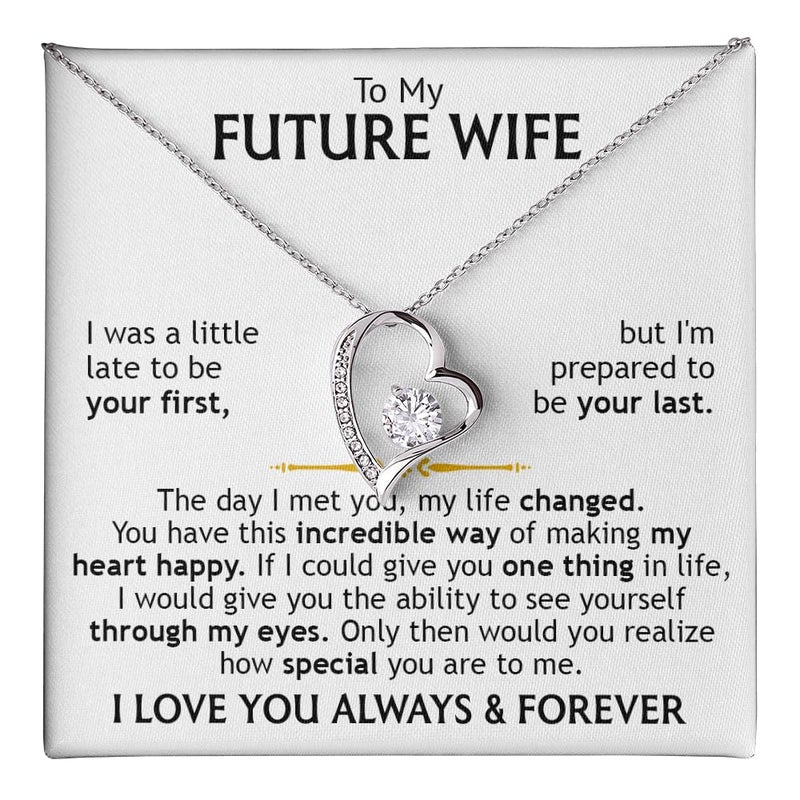 CALLA DECORGIFTS To My Future Wife Necklace From Husband Soulmate Necklace For Women Future Wife Jewelry Birthday Christmas Valentine Gifts For Girlfriend Message Card 1 - Image 2