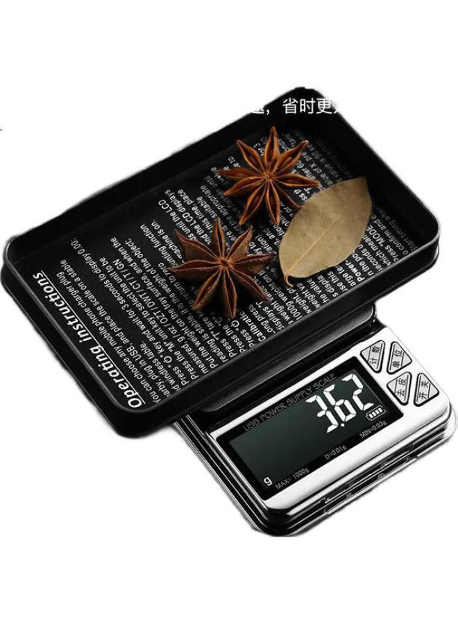 Demin High-precision Electronic Scale, 0.01g, C Pact Accurate Gram Scale, Portable, For Tea Leaves, H E Use, Gold, Elry, Weighing Scale - Image 3