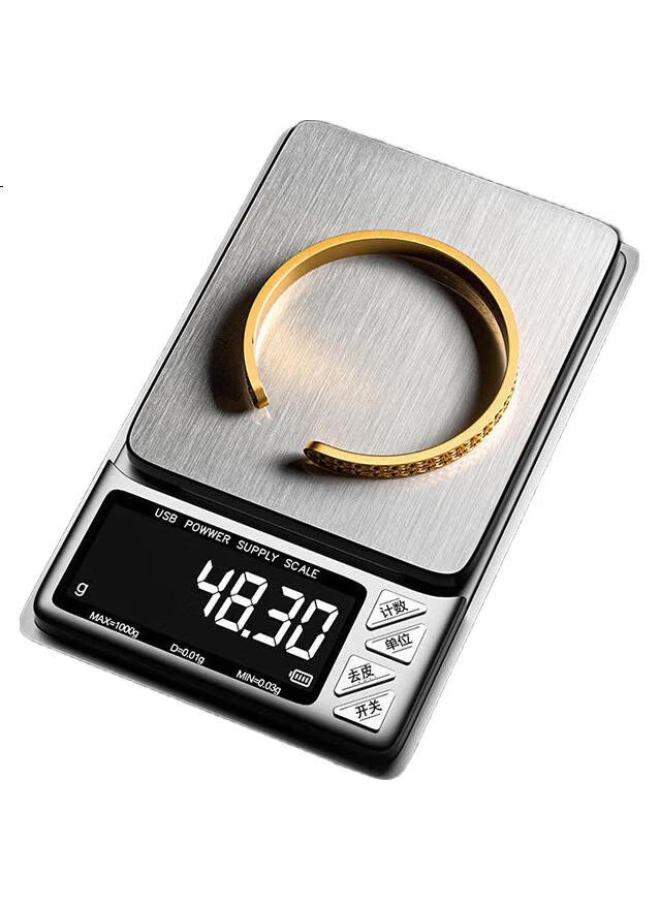 Demin High-precision Electronic Scale, 0.01g, C Pact Accurate Gram Scale, Portable, For Tea Leaves, H E Use, Gold, Elry, Weighing Scale - Image 2