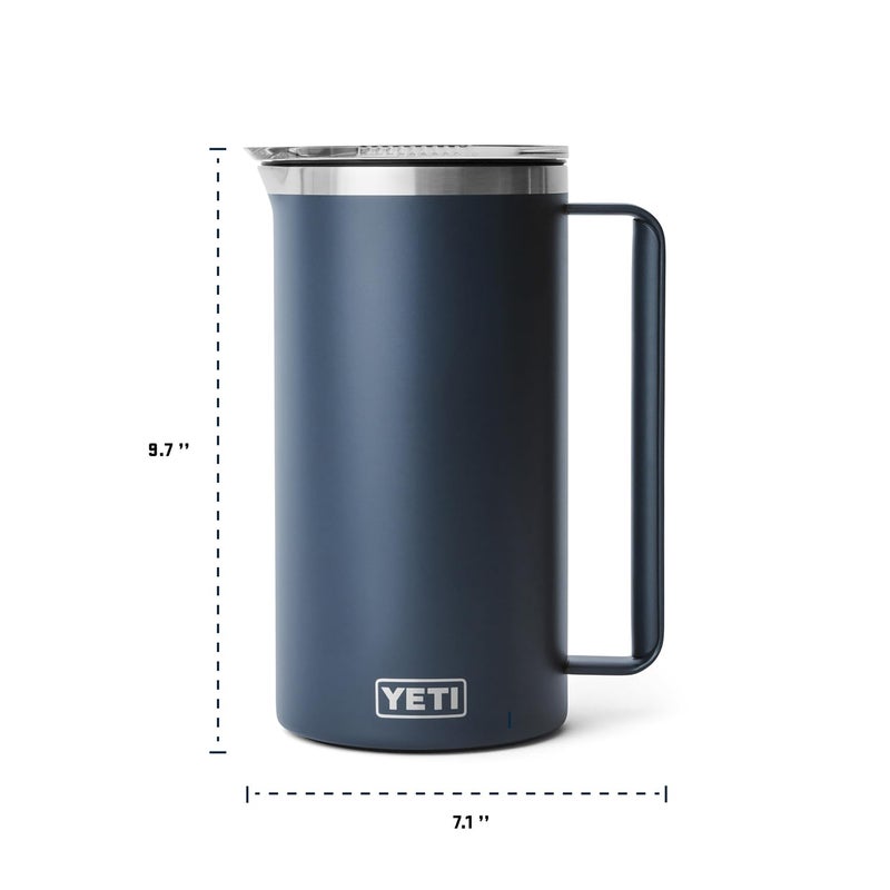 YETI Rambler 64 oz Pitcher, Vacuum Insulated, Stainless Steel with MagSlider Lid, Cape Taupe - Image 4