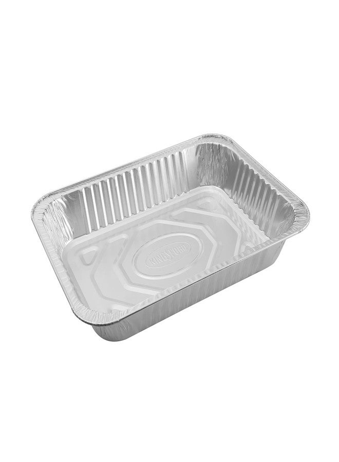Kingsford Heavy Duty AllPurpose Aluminum Pans,Disposable Aluminum Foil Pans Ideal for Cooking, Baking, Steaming, Grilling, & Smoking Safe, Disposable Chafing Dish (Pack of 7) - Image 2