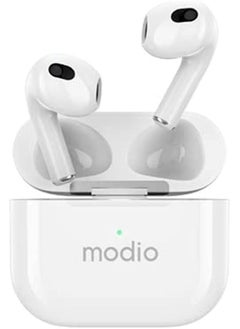 ME12 Wireless Bluetooth Headset – Premium Sound, Comfortable Fit, Sleek White Design