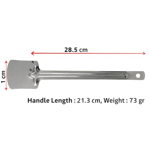 GS KITCHENWARE GS Stainless Steel Palta Dosa Palta, Roti Palta, Turners for Dosa/Rice Stainless Steel Long Handle, Length-21.3 cm. - Image 4