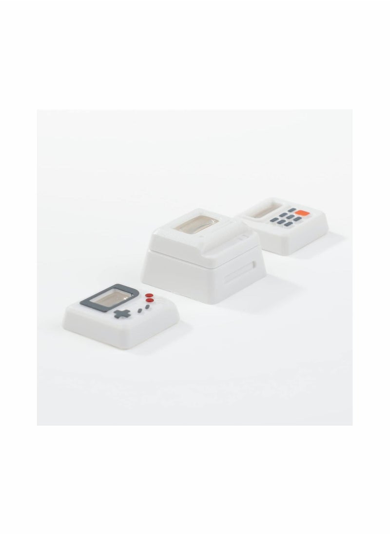 SYOSI - Mini Esc Keycap with 3 Detachable Panels, Backlit Keycap OEM Profile Keycap, Gaming Keyboard Keycap, DIY Replacement Keycap for Mechanical Keyboard MX Switch Decoration White - Image 1