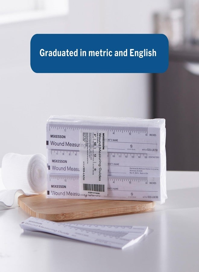 McKesson Wound Measuring Guide Ruler, Non-Sterile, Paper, 6 in, 50 Count - Image 4