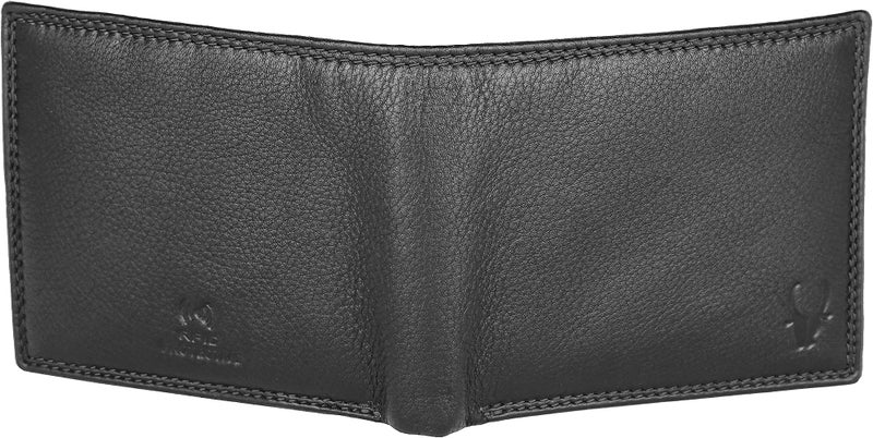 Wildhorn Rfid Protected Genuine Leather Wallet For Men (Black) - Image 4