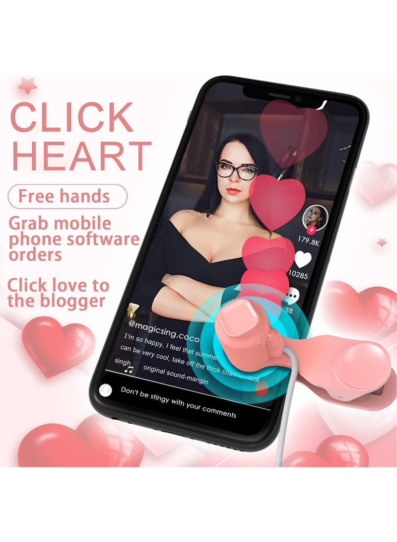 Auto Clicker for Phone Automatic Phone Screen Tapper, Simulated Finger Clicking USB Simulator for Gaming, Shopping, Giving a Like in Tiktok, Lightning Deal, Live Broadcasts, Reward Tasks (Pink) - Image 4