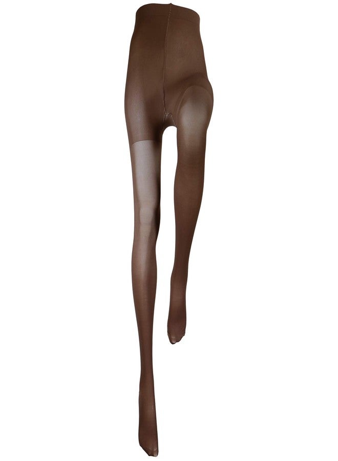 Truform Sheer Compression Pantyhose, 30-40 mmHg, Women's Shaping Tights, 20 Denier, Taupe, Medium - Image 5