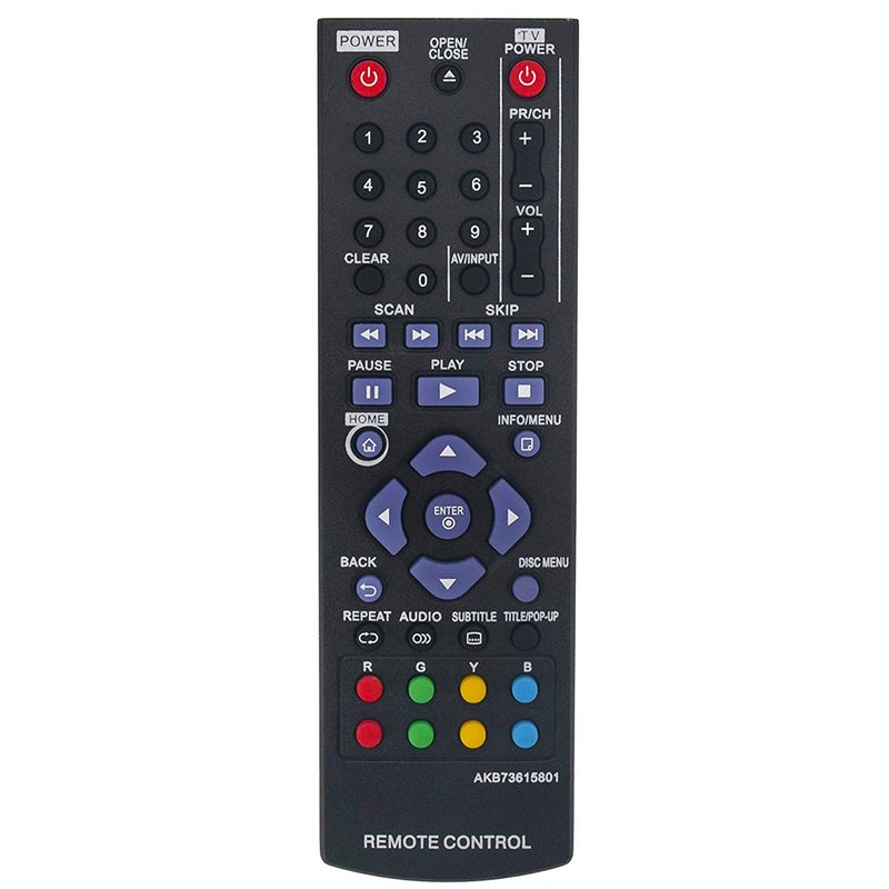 Allimity AKB73615801 Replacement Remote Control fit for LG Blu-ray Disc DVD Player 256LG BP120 BP220 BP125 BP200 BP320 BP325 BP325N BP325W BP125N - Image 5
