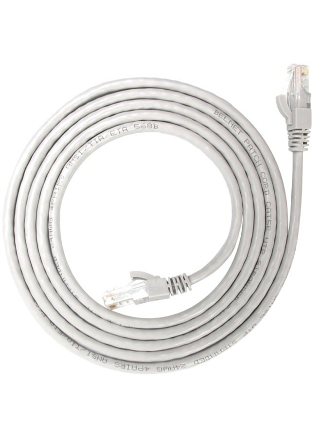 Generic Super Class 5 Finished Network Cable Unshielded Broadband Network Cable With Crystal Head Twisted Pair Jumper 1 M Computer Network Cable-Color:Silver Gray-Line Length:40m  - Image 1