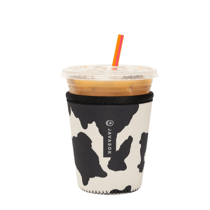 Sok It Java Sok Iced Coffee & Cold Soda Insulated Neoprene Cup Sleeve (Cow Print  Small: 16-20oz) - Image 1