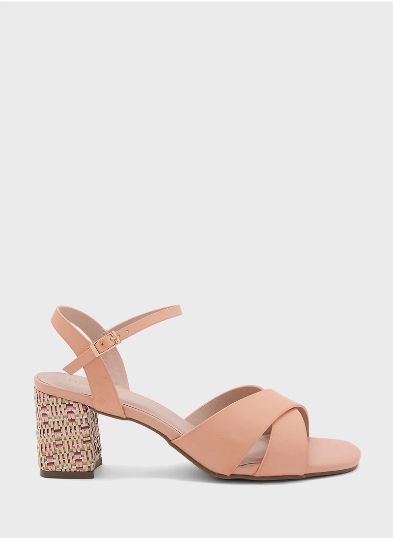 MENBUR Ankle Strap Heel Sandals