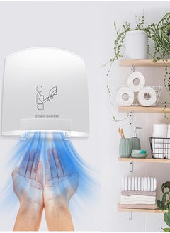 Automatic Commercial Hand Dryer Electric Hand Dryers Household Hand-Drying Device Bathroom Warm Wind Hand Blower Plastic Cover