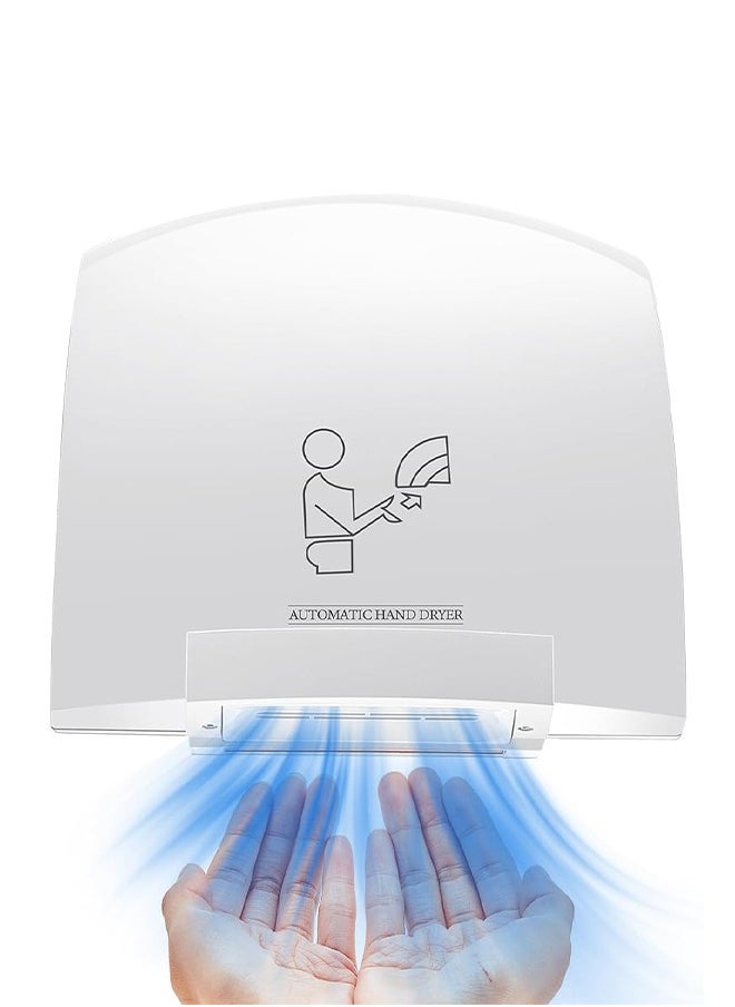 Generic - Automatic Commercial Hand Dryer Electric Hand Dryers Household Hand-Drying Device Bathroom Warm Wind Hand Blower Plastic Cover - Image 1