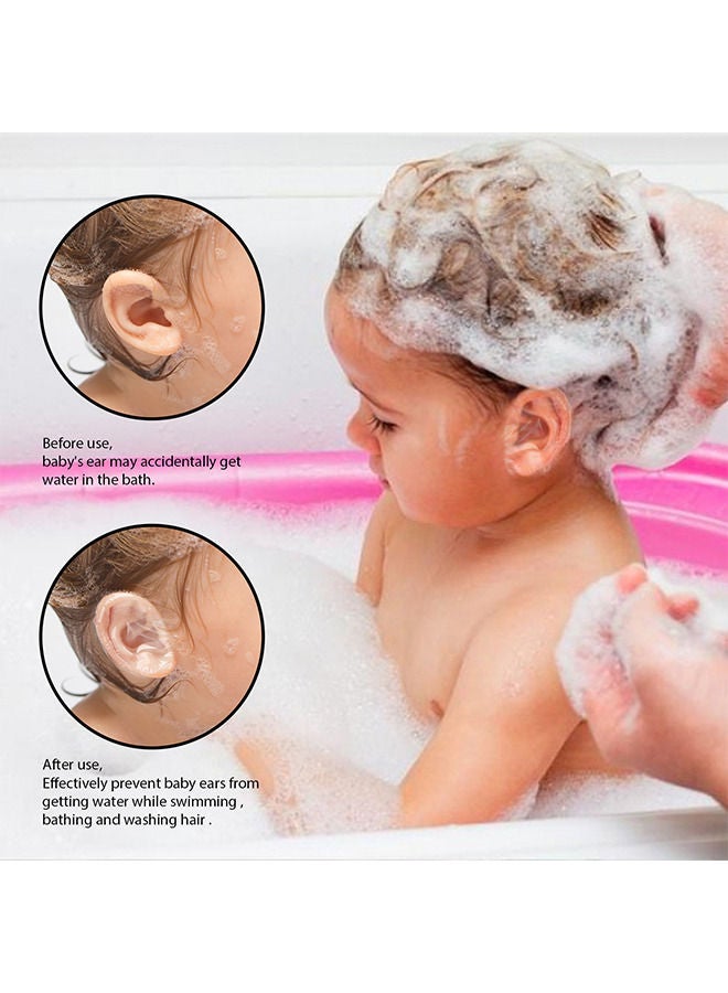 EELHOE Waterproof Ear Stickers, Baby Waterproof Ear Protector, Newborn Ear Protection for Swimming Showering Surfing Snorkeling and Other Water Sports Kids Size (30 Pieces) - Image 2