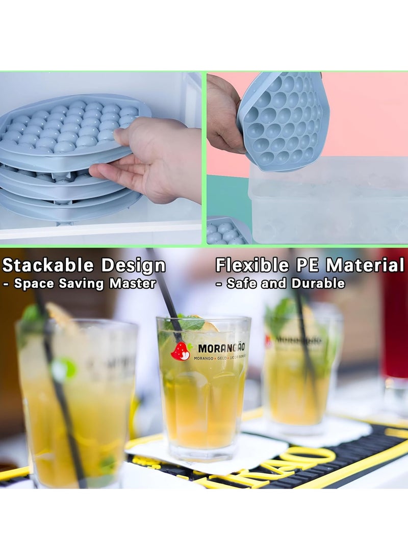 Round Ice Cube Tray with Lid 1 Piece Random Color