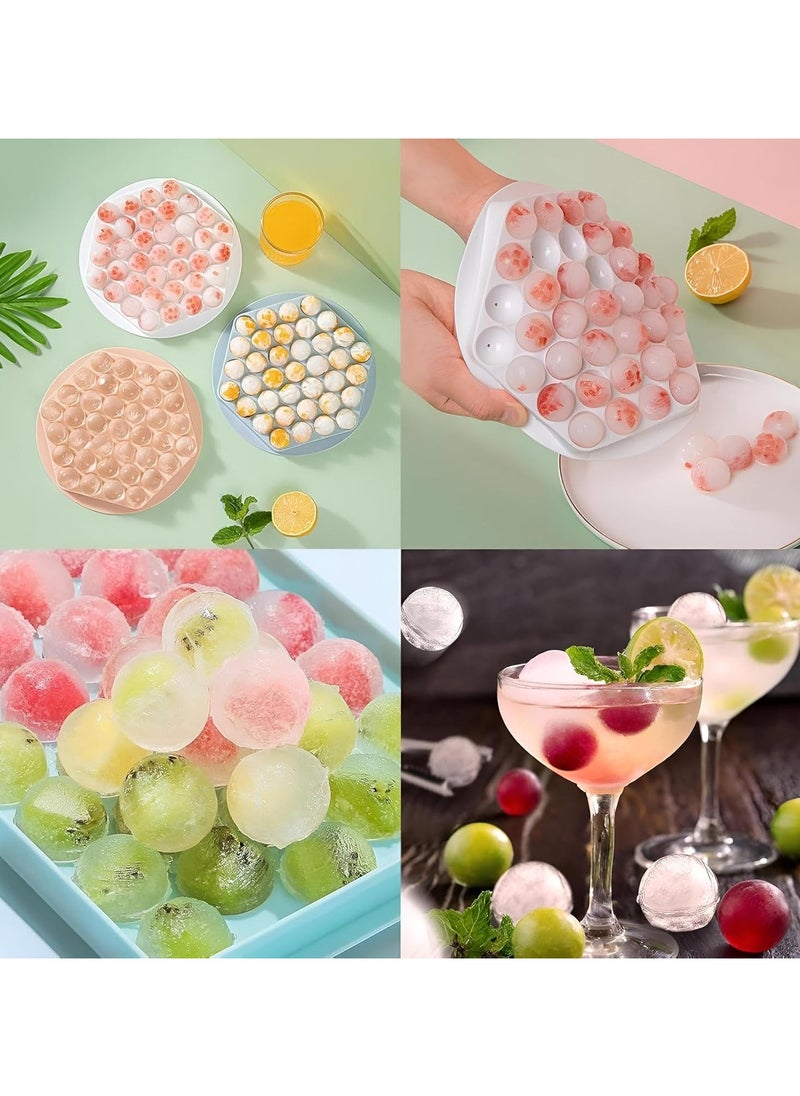 Round Ice Cube Tray with Lid 1 Piece Random Color