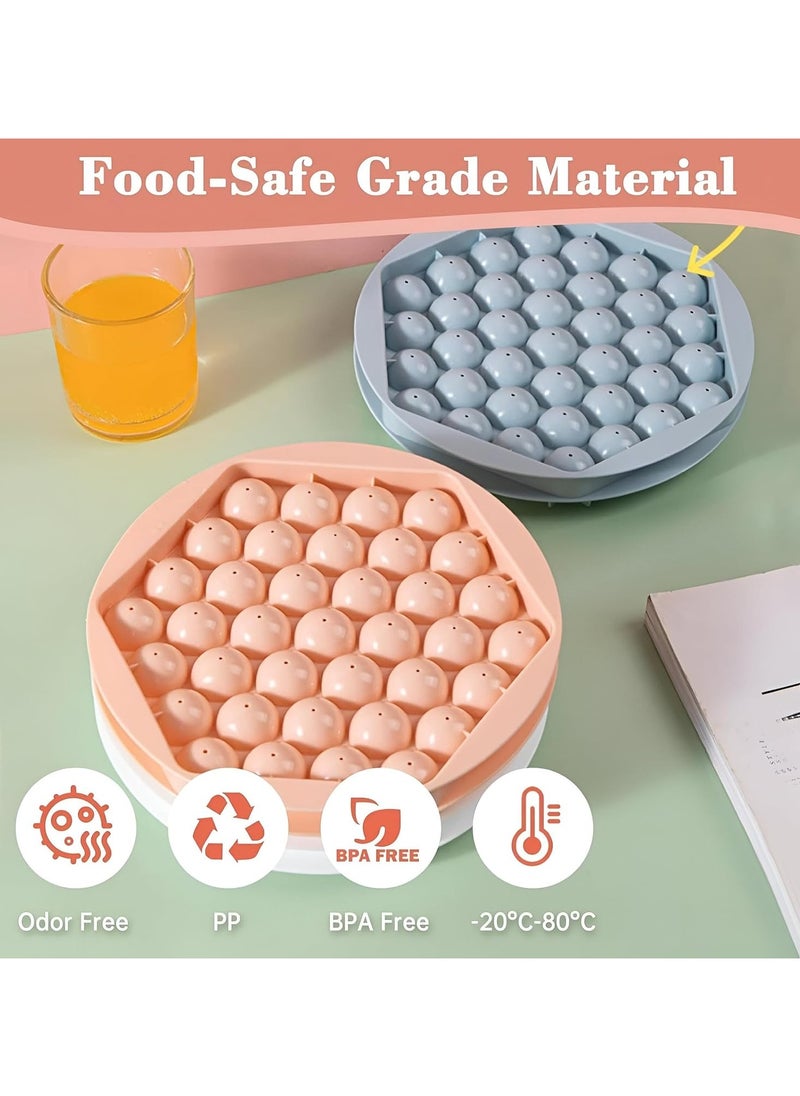 Round Ice Cube Tray with Lid 1 Piece Random Color