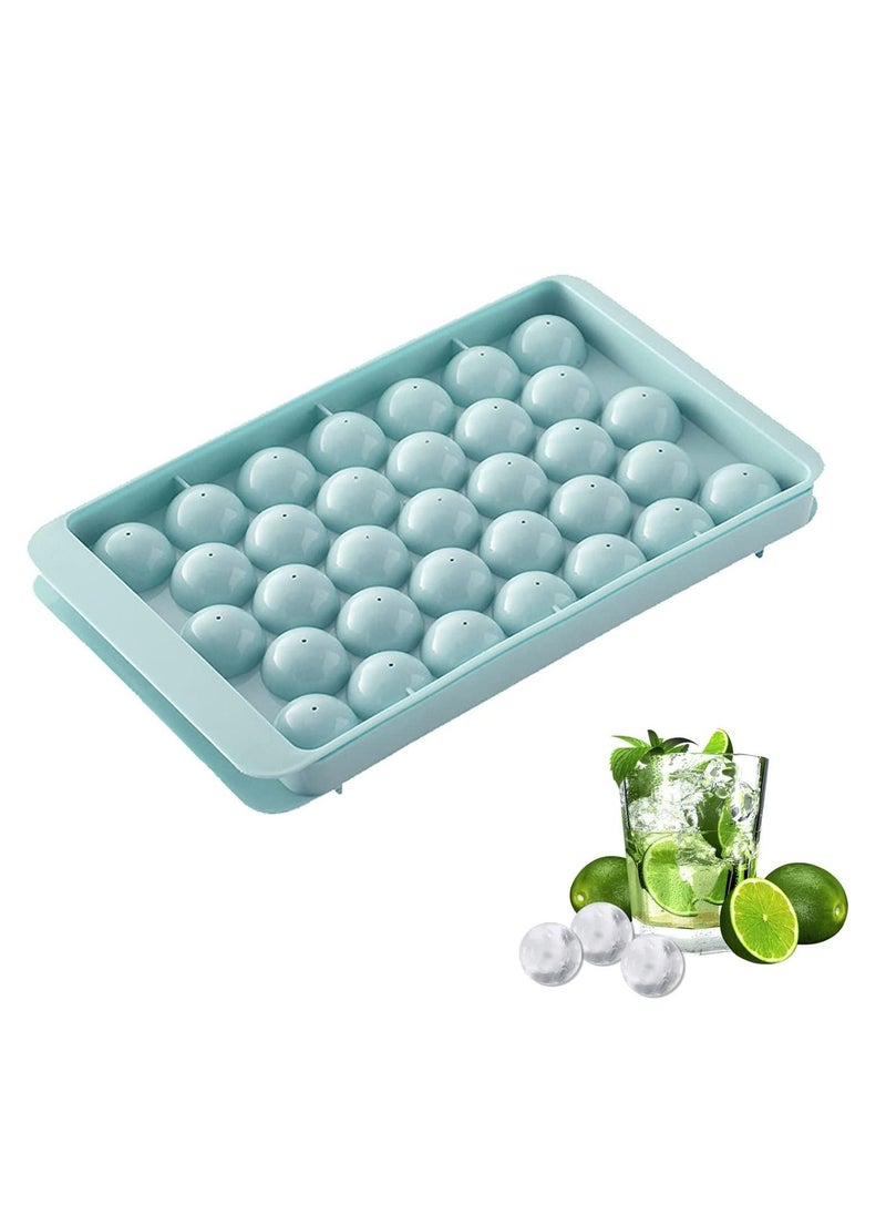 Generic - Round Ice Cube Tray with Lid 1 Piece Random Color - Image 1
