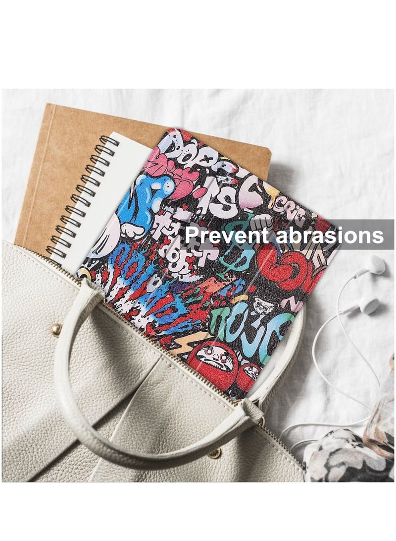 Tablet Case Cover Case for Lenovo Tab M8 4th Generation TB-300FU Three-fold Smart Tablet Case PC Back Hard Case Slim Case with Stand for Multiple Angle Views(graffiti) - Image 4