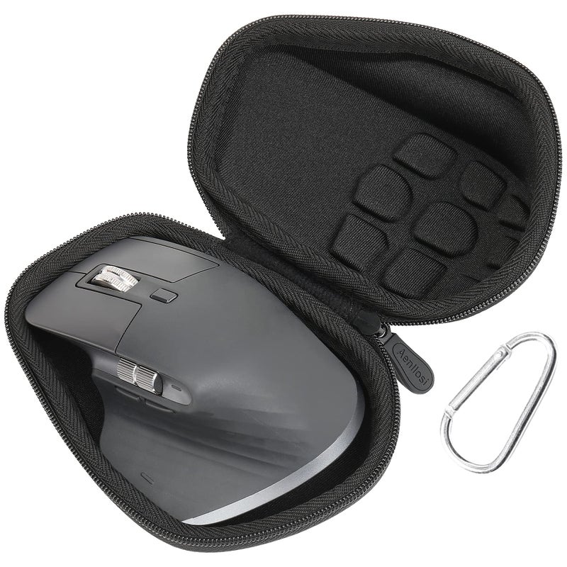 Aenllosi Hard Carrying Case Replacement for Logitech MX Master 4 / MX Master 3 / MX Master 3S Advanced Wireless Mouse (Black) - Image 1