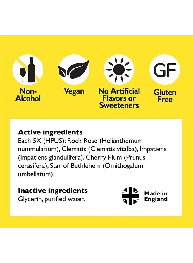 RESCUE Bach RESCUE Remedy Dropper 10mL Bundle, Non-Alcohol Formula, Natural Stress Relief, Homeopathic Flower Essence, Vegan, Gluten & Sugar-Free, Non-Habit Forming, 2-Pack  - Image 3