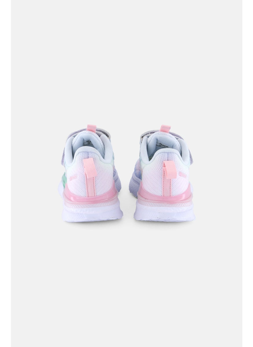 RBX - Kids Girl Velcro Training Shoes, White - Image 1