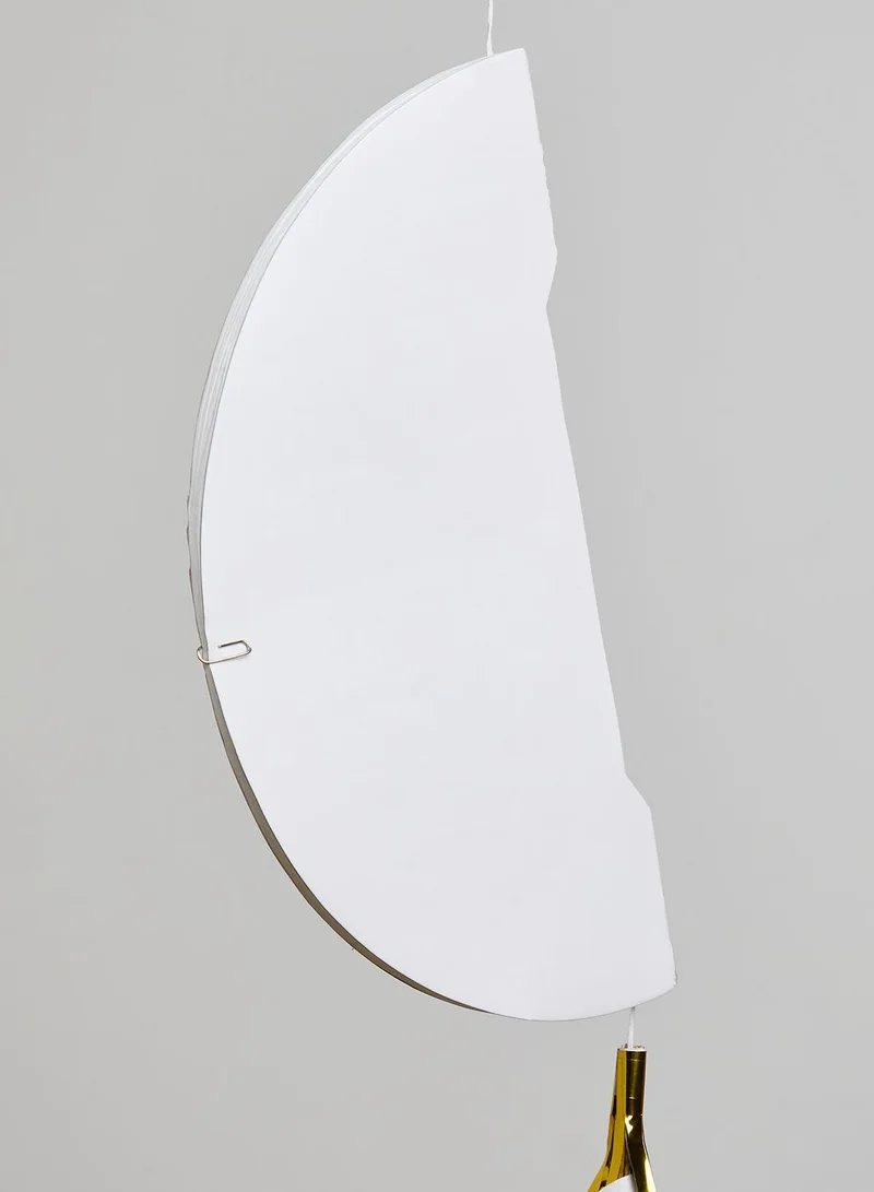 Hema White & Gold Honeycomb Decoration