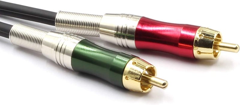 KEBILSHOP 1 XLR to 2 RCA Cable Dual RCA to1 MALE XLR Stereo Audio Connection Microphone Cable (1.3M/4 FT) - Image 4