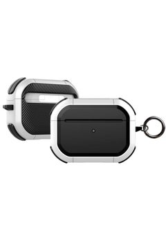 Generic Apple AirPods Pro 2 case with key chain Shock-resistant protective case Cover for Apple AirPods Pro 2 2022 2nd generation black and white  - Image 4