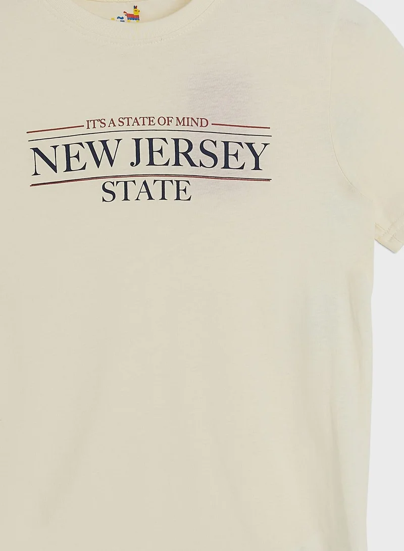 Pinata Boys Text Printed T-Shirt