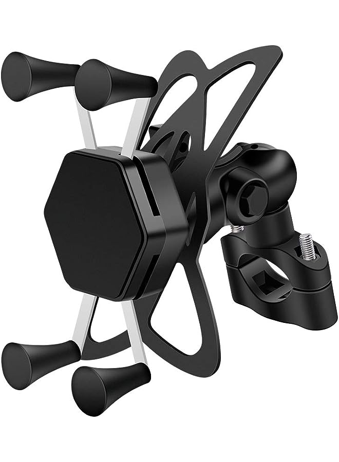 PROMASS Bike Phone Holder Mount Universal Fit for Bicycle Motorcycle Motorbike, 360 Degree Rotation, Black  - Image 1