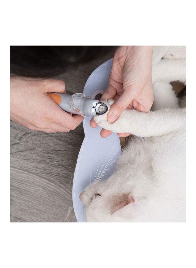 NIBEMINENT Pet Nail Clipper Grey/Orange - Image 3