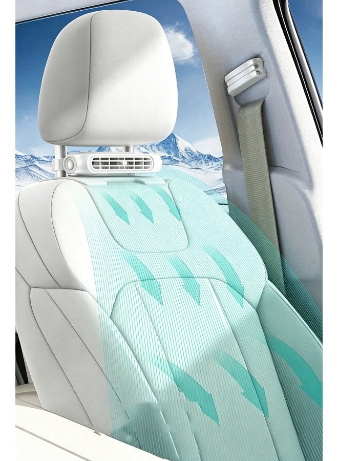 Car Mounted Turbofan, Car Fan for Driver and Passenger Seats, Mini Portable Cooling Fan - Image 2