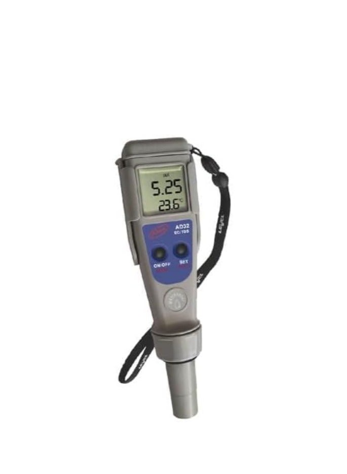 Adwa جهاز AD32 للجيب لقياس التوصيل الكهربائي ونسبة ملوحة الماء TDS ودرجة حرارتها مع قطب كهربائي - Image 2