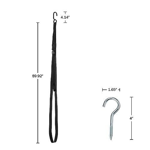RAD Sportz Single Kayak Rack - 55lb Capacity Wall or Ceiling Storage Straps for Surfboards, Paddleboards, SUP, or Canoe - Adjustable Kayak Hanger by RAD Sportz - Image 2