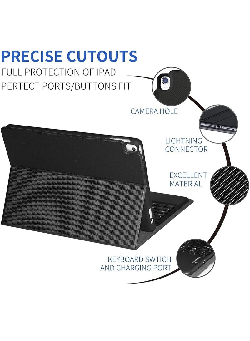 ELTRAZONE Keyboard Case with Touchpad for iPad 10.2 9th Generation 2021/8th Gen 2020/7th Gen 2019 Magnetically Detachable Wireless Case for iPad New 10.2 Built-in Trackpad & Pencil Holder (Black) - Image 2