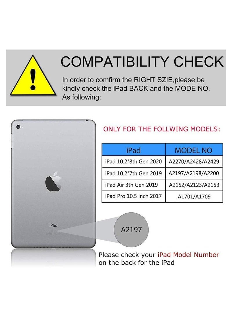 ELTRAZONE Keyboard Case with Touchpad for iPad 10.2 9th Generation 2021/8th Gen 2020/7th Gen 2019 Magnetically Detachable Wireless Case for iPad New 10.2 Built-in Trackpad & Pencil Holder (Black) - Image 5