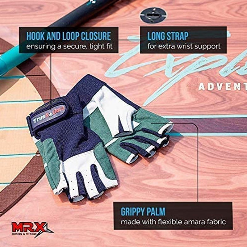 MRX BOXING & FITNESS MRX Sailing Gloves Fishing Kayak Gloves for Men & Women Rowing Water Ski Canoe Paddle Gloves Sailing Gear Women Paddling Gloves | Sailing Gloves for Men & Women Short Finger Sailing Kayaking Gloves - Image 5