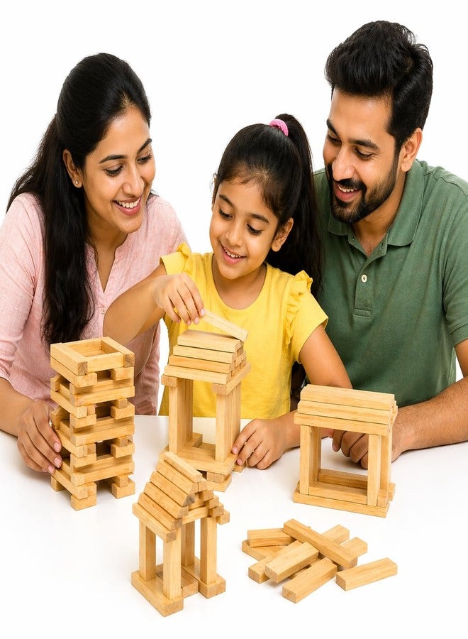 Clapjoy Mind Crafters Wooden Building Planks - Transform 2D Sketches into 3D Structures - 24 Wooden Planks with 20 Unique Design Patterns - Image 5