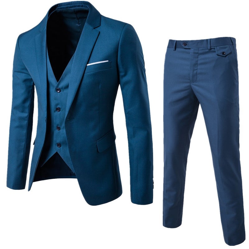 New Business Casual Suit Three-Piece Groom Best Man Wedding Suit Men'S Suit - Image 3